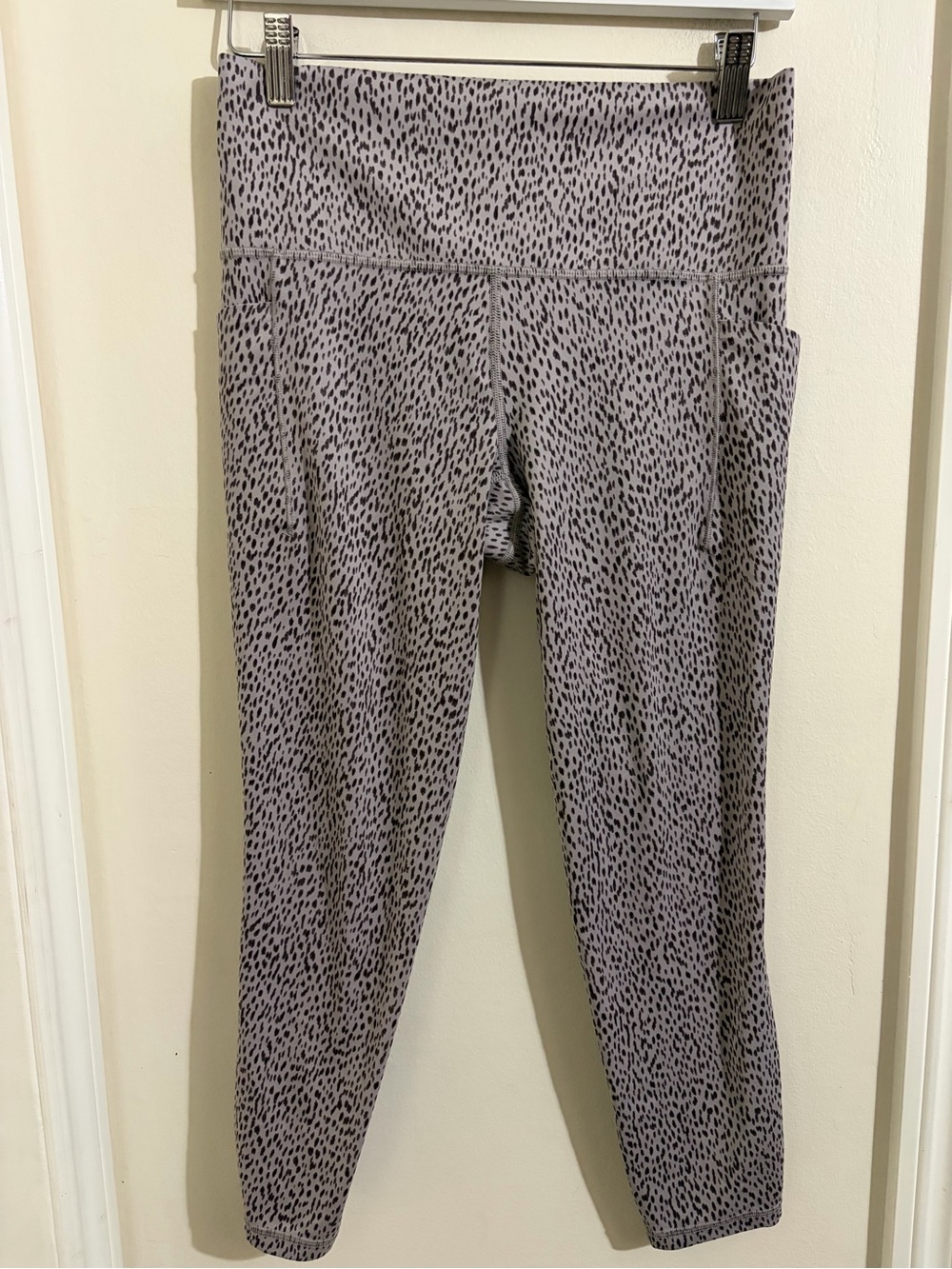 Women’s Printed High-Rise Active Leggings - Gray Speckle